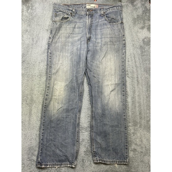 Vintage Levis 569 Jeans Men 36x32 (Ins 30.5) Med Loose Straight Faded Distressed - Picture 1 of 16